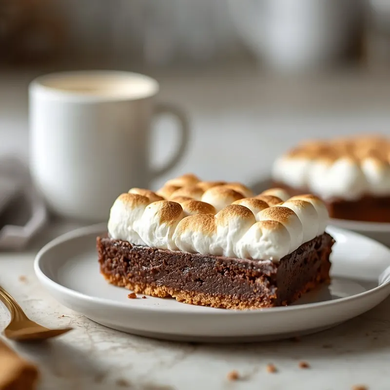 Rich S’mores Pie Brownies for Celebration Desserts
