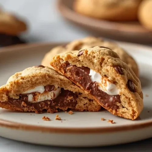s’mores stuffed cookies recipe