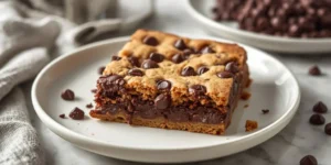 Sheet Pan Chocolate Chip Cookie Cake for Potluck Desserts