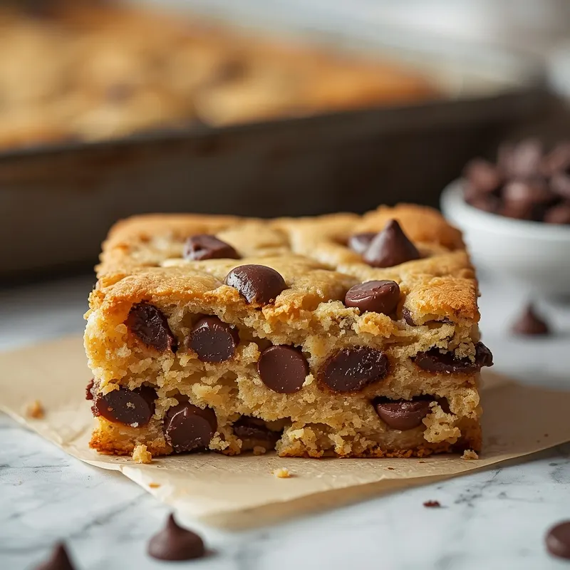 Sheet Pan Chocolate Chip Cookie Cake for Potluck Desserts