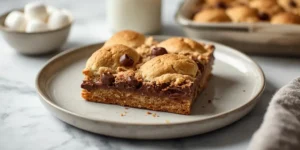 Chewy Sheet Pan S’mores Cookie Bars for Dessert Tables