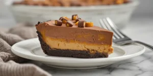 Snickers Chocolate Peanut Butter Pie for Celebration Dessert Tables
