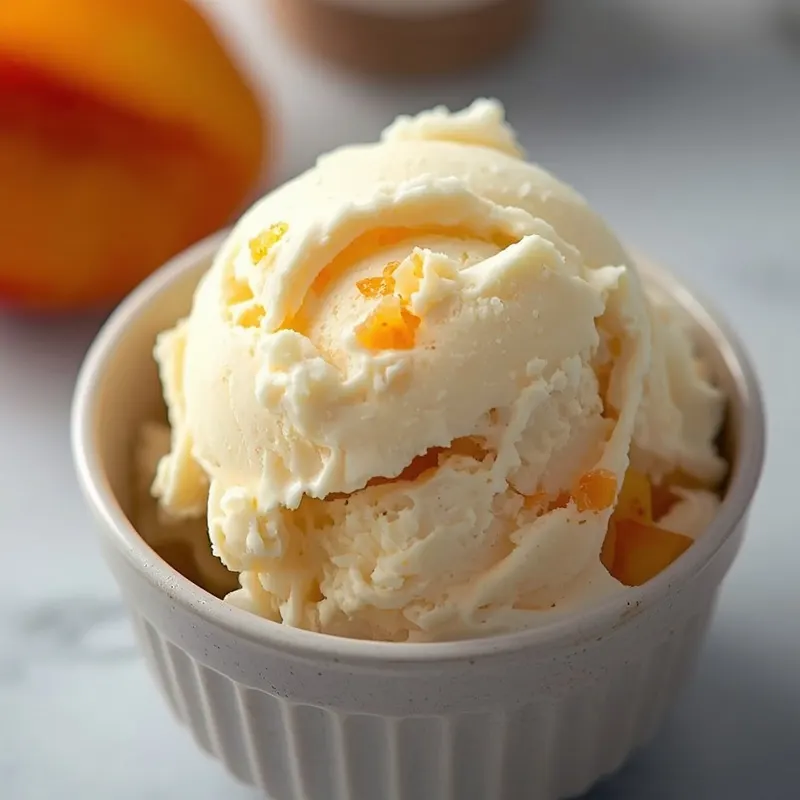 Soft Peach Ice Cream Swirls for Backyard Summer Parties