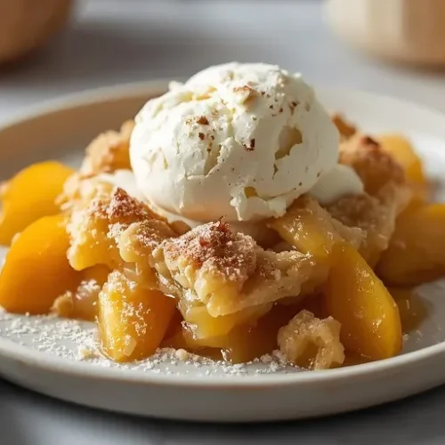 southern style peach cobbler recipe