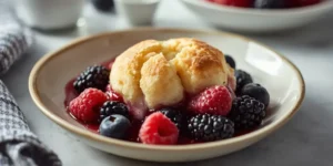 Juicy Triple Berry Cobbler for Summer Dessert Nights