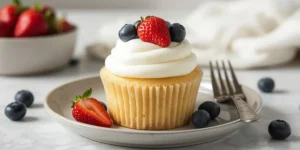 Fluffy Vanilla Berry Cupcakes for Summer Birthday Parties