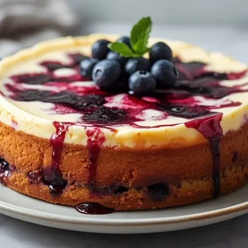Blueberry Cheesecake Cake recipe