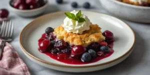 Rustic Cherry Berry Cobbler for Cozy Family Desserts