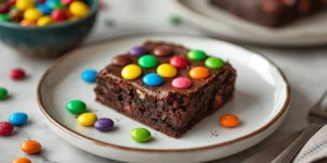 Colorful Chocolate Candy Brownies
