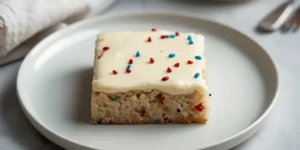 Frosted Patriotic Sugar Cookie Bars for Celebration Dessert Tables