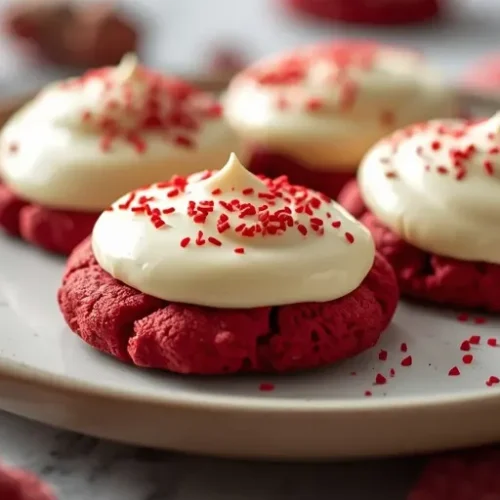frosted red velvet cookies recipe
