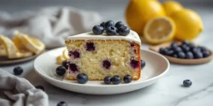 Fresh Lemon Blueberry Cake
