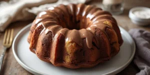 Classic Marble Bundt Cake with rich chocolate swirls