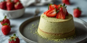 Fresh Matcha Strawberry Cake