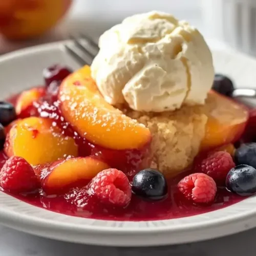peach berry cobbler recipe