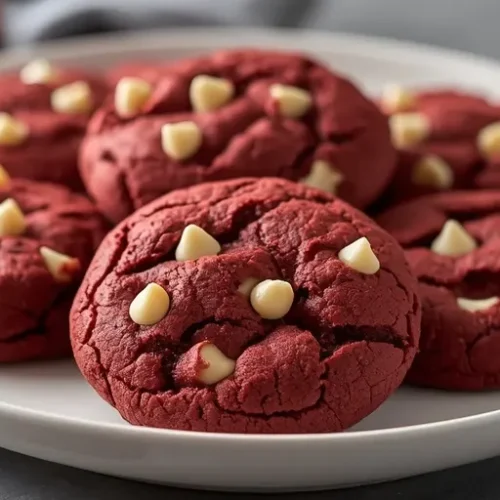 red velvet white chocolate chip cookies recipe