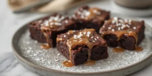Gooey Salted Caramel Brownies