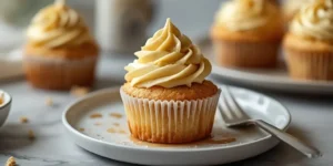 Creamy Salted Caramel Cupcakes with rich caramel filling