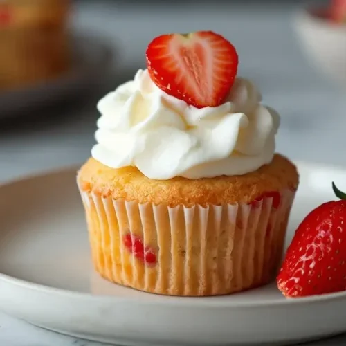 Strawberry Shortcake Cupcakes recipe