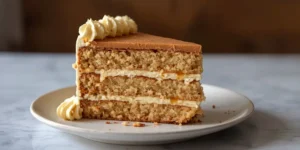 Rich Toffee Crunch Cake with buttery toffee layers