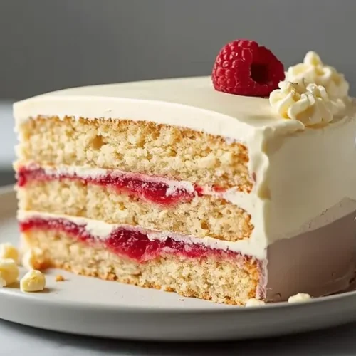 White Chocolate Raspberry Cake recipe