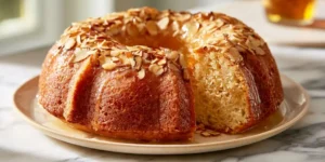 Golden Honey Almond Cake with Soft Crumb