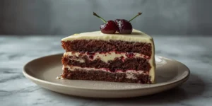 Creamy Black Forest Cherry Layer Cake