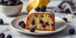 Moist Blackberry Lemon Pound Cake with Fresh Citrus Flavor