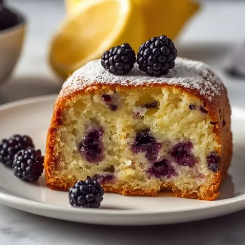 Blackberry Lemon Pound Cake recipe