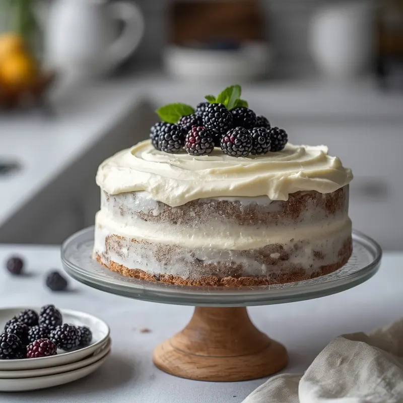Juicy Blackberry Vanilla Cake with Soft Layers Juicy Blackberry Vanilla Cake with Soft Layers