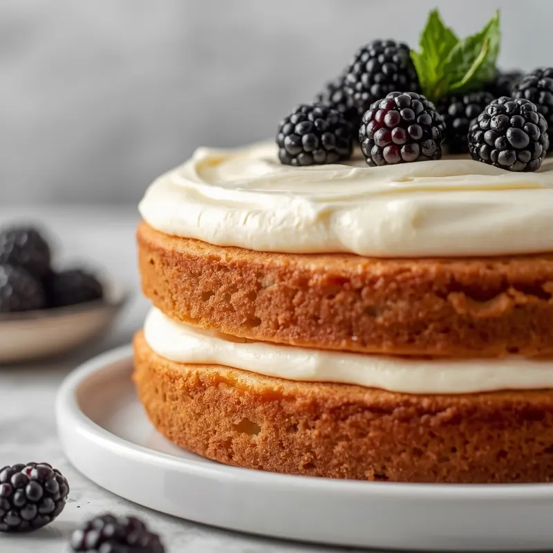 Juicy Blackberry Vanilla Cake with Soft Layers Juicy Blackberry Vanilla Cake with Soft Layers