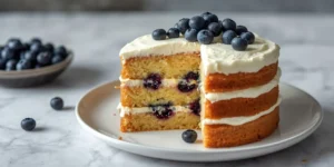 Creamy Blueberry Cream Cake