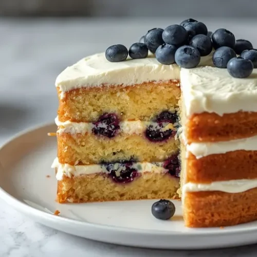 Blueberry Cream Cake recipe
