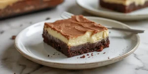 Rich Brownie Bottom Cheesecake Bars