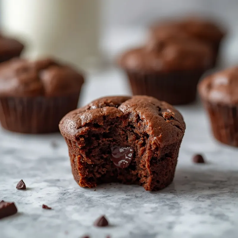 Fudgy Brownie Muffins with Rich Chocolate Flavor