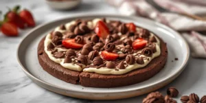 Gooey Brownie Pizza with Rich Chocolate Toppings