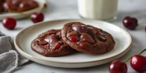 Soft Cherry Chocolate Cookies with Rich Chocolate Flavor