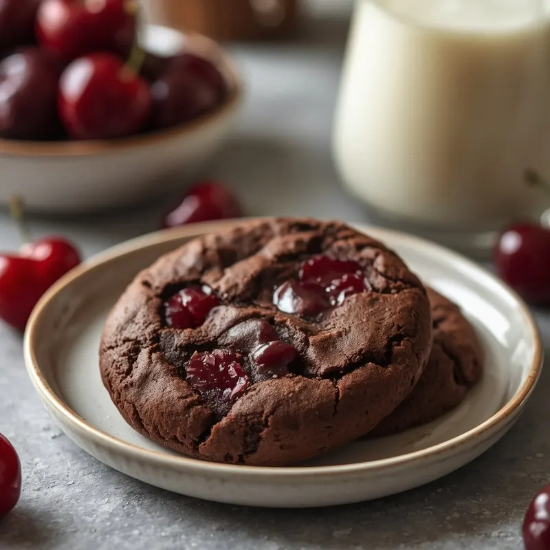 Soft Cherry Chocolate Cookies with Rich Chocolate Flavor Soft Cherry Chocolate Cookies with Rich Chocolate Flavor