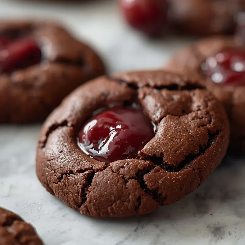 Soft Cherry Chocolate Cookies with Rich Chocolate Flavor Soft Cherry Chocolate Cookies with Rich Chocolate Flavor
