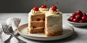 Elegant Cherry Vanilla Layer Cake for celebrations