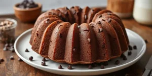 Moist Chocolate Chip Bundt Cake with Rich Chocolate Flavor
