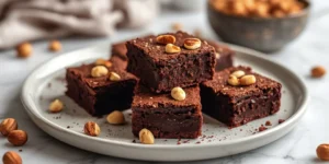 Rich Chocolate Hazelnut Brownies with Gooey Centers