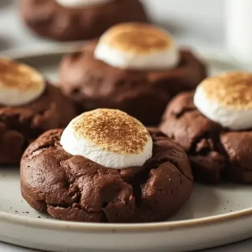 Chocolate Marshmallow Cookies recipe