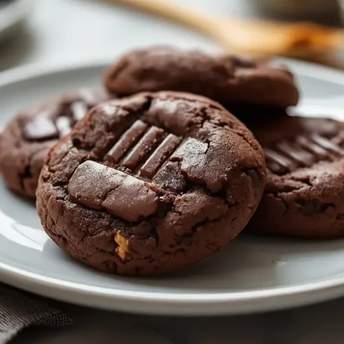 Chocolate Peanut Butter Cookies recipe
