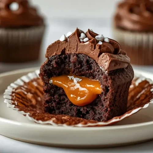 Chocolate Salted Caramel Cupcakes recipe