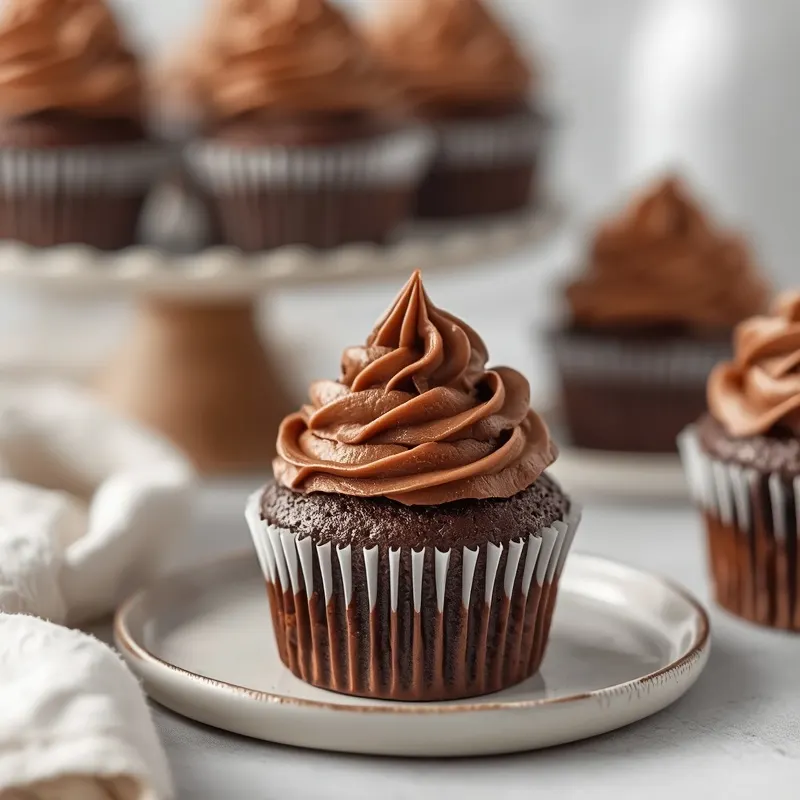 Rich Chocolate Salted Caramel Cupcakes with silky frosting Rich Chocolate Salted Caramel Cupcakes with silky frosting