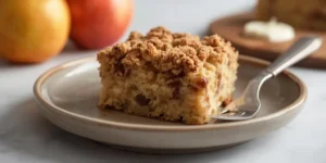 Warm Cinnamon Apple Crumb Coffee Cake for fall baking