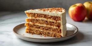 Fluffy Cinnamon Apple Layer Cake with Creamy Frosting