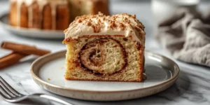 Creamy Cinnamon Bun Poke Cake