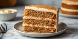 Soft Cinnamon Snickerdoodle Layer Cake with creamy frosting